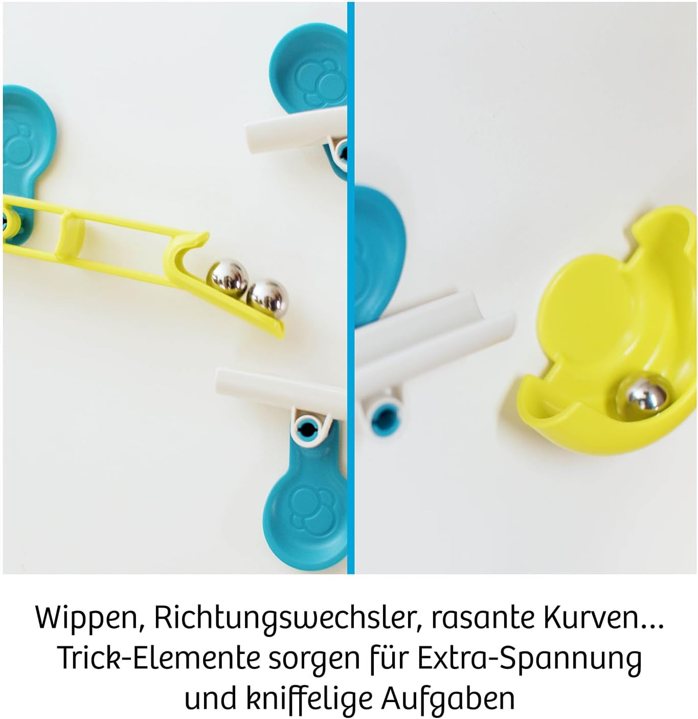 KOSMOS 617288 Gecko Run Starter Set, Starter Set, Expandable Marble Run for Children, Vertical Marble Run, Educational Toy and Construction Toy from 8 Years, Multilingual