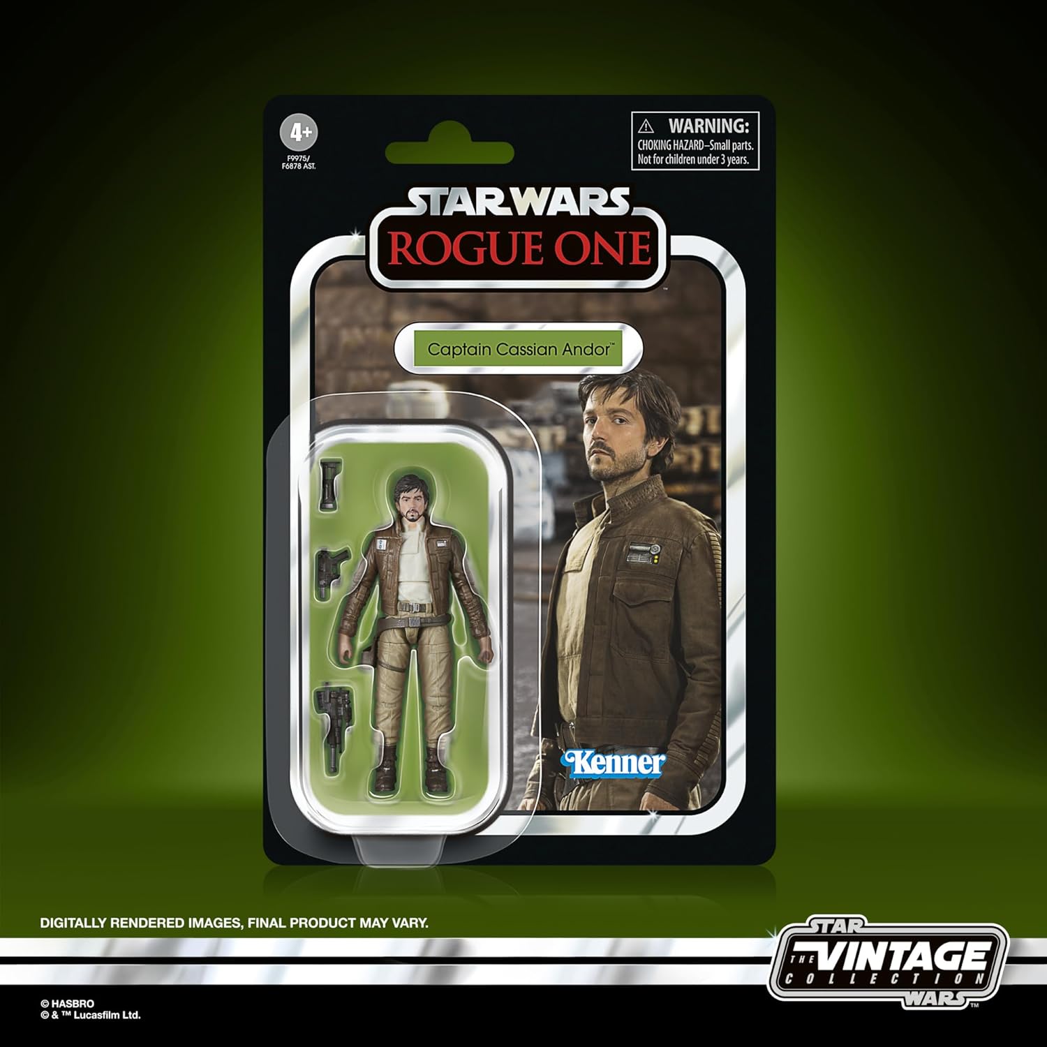 Star Wars The Vintage Collection Captain Cassian Andor, Action-Figur zum Sammeln zu Rogue One: A Star Wars Story (9,5 cm