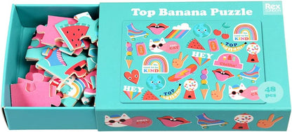 48 Pieces Top Banana Mini Matchbox Puzzle