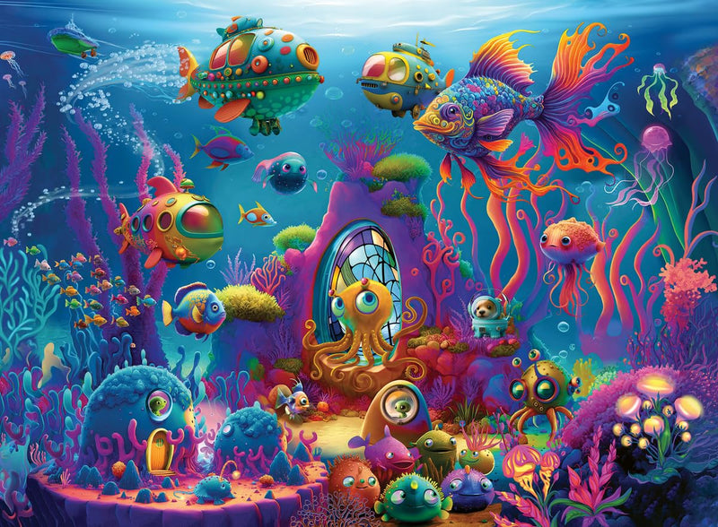 Ravensburger Alien Ocean 150 Piece Jigsaw Puzzle for Kids Age 7 Years Up - XXL Pieces