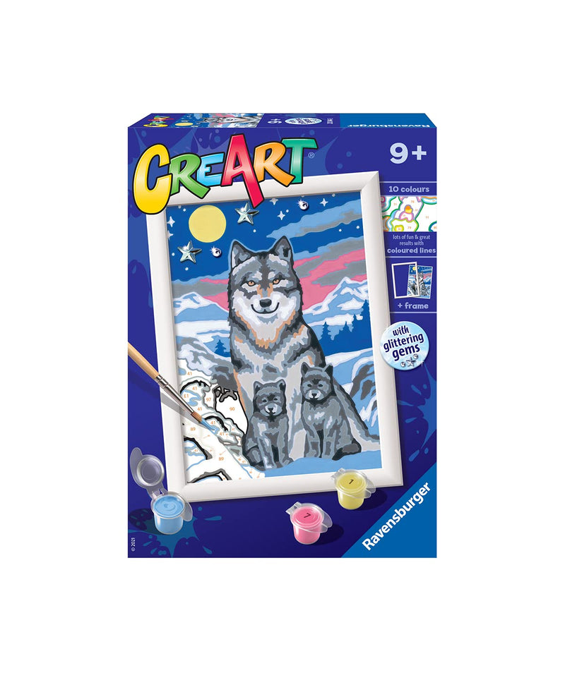 Ravensburger: Creart Serie E - Lupi Al Chiaro Di Luna