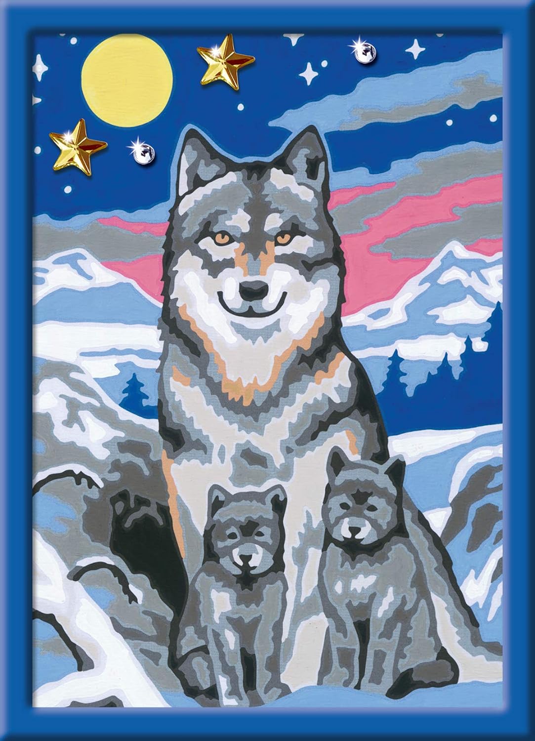 Ravensburger: Creart Serie E - Lupi Al Chiaro Di Luna