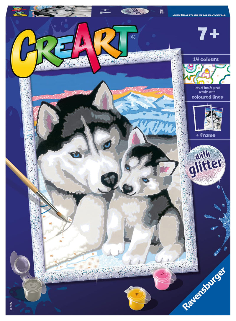 Ravensburger - CreArt D-serie Husky, schilderen 7+ jaar, 202157