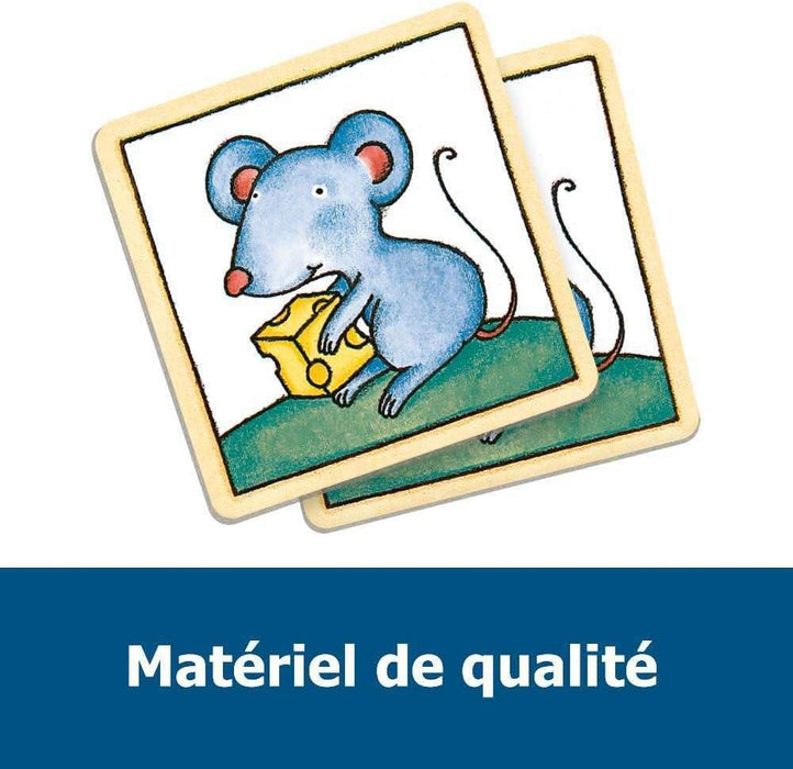 Ravensburger- Auto Ravensburger-20877-My First Memory Mis Cosas favoritas, Juego de Memoria y búsqueda con Tarjetas de Imagen Extra Grandes para niños a Partir de 2 años, Color Rojo (20877