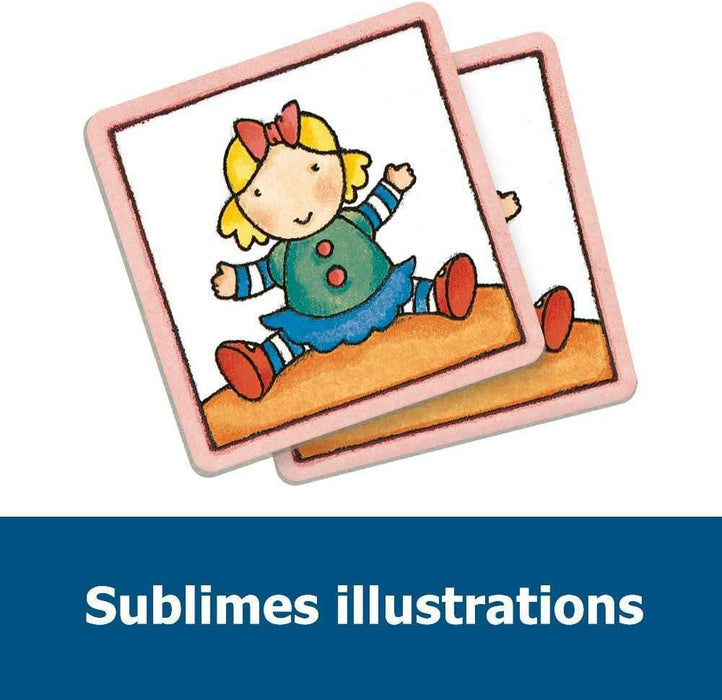 Ravensburger- Auto Ravensburger-20877-My First Memory Mis Cosas favoritas, Juego de Memoria y búsqueda con Tarjetas de Imagen Extra Grandes para niños a Partir de 2 años, Color Rojo (20877