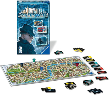 Ravensburger 22451 - Scotland Yard, Mitbringspiel für 2-4 Spieler, Strategiespiel ab 8 Jahren, kompaktes Format, Reisespiel, Brettspiel