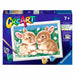 Ravensburger - CreArt E Series: Bunnies in The Daisies, Painting by Numbers Kit, Contains a Pre-Printed Board, Brush, Colours and Accessories, Creative Game for Children 9+ Years Old