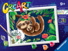 Ravensburger CreArt Sweet Sloths Paint by Numbers Kit for Kids - Painting Arts and Crafts for Ages 9 and Up