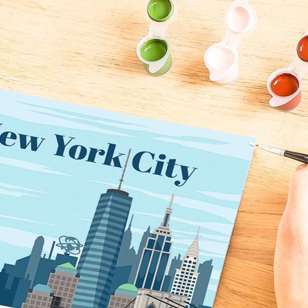Ravensburger 23686 CreArt-Painting by Numbers 23686-Colourful New York City-from 12 Years