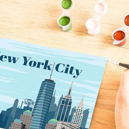 Ravensburger 23686 CreArt-Painting by Numbers 23686-Colourful New York City-from 12 Years