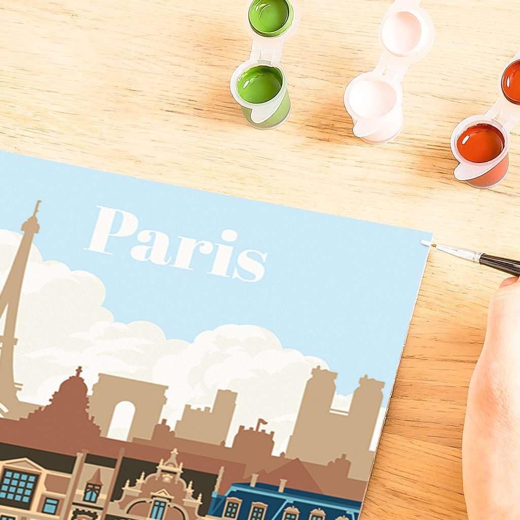 Ravensburger 23687 Colorful Paris CreArt-Painting by Numbers 23687-Colourful 12 Years, Mittel