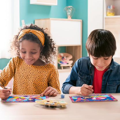 Ravensburger - CreArt Junior Series: Magic Mermaid, Paint by Number Kit, Contains Two Pre-Printed Boards, a Brush, Colors, Creative Game for Boys and Girls 5+ Years Old