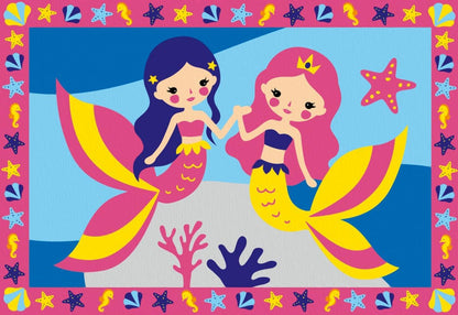 Ravensburger - CreArt Junior Series: Magic Mermaid, Paint by Number Kit, Contains Two Pre-Printed Boards, a Brush, Colors, Creative Game for Boys and Girls 5+ Years Old