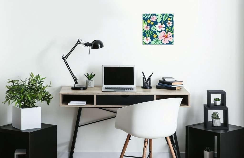 Ravensburger 23729 CreArt-Painting by Numbers 23729-Exotic Flowers-from 12 Years, Green