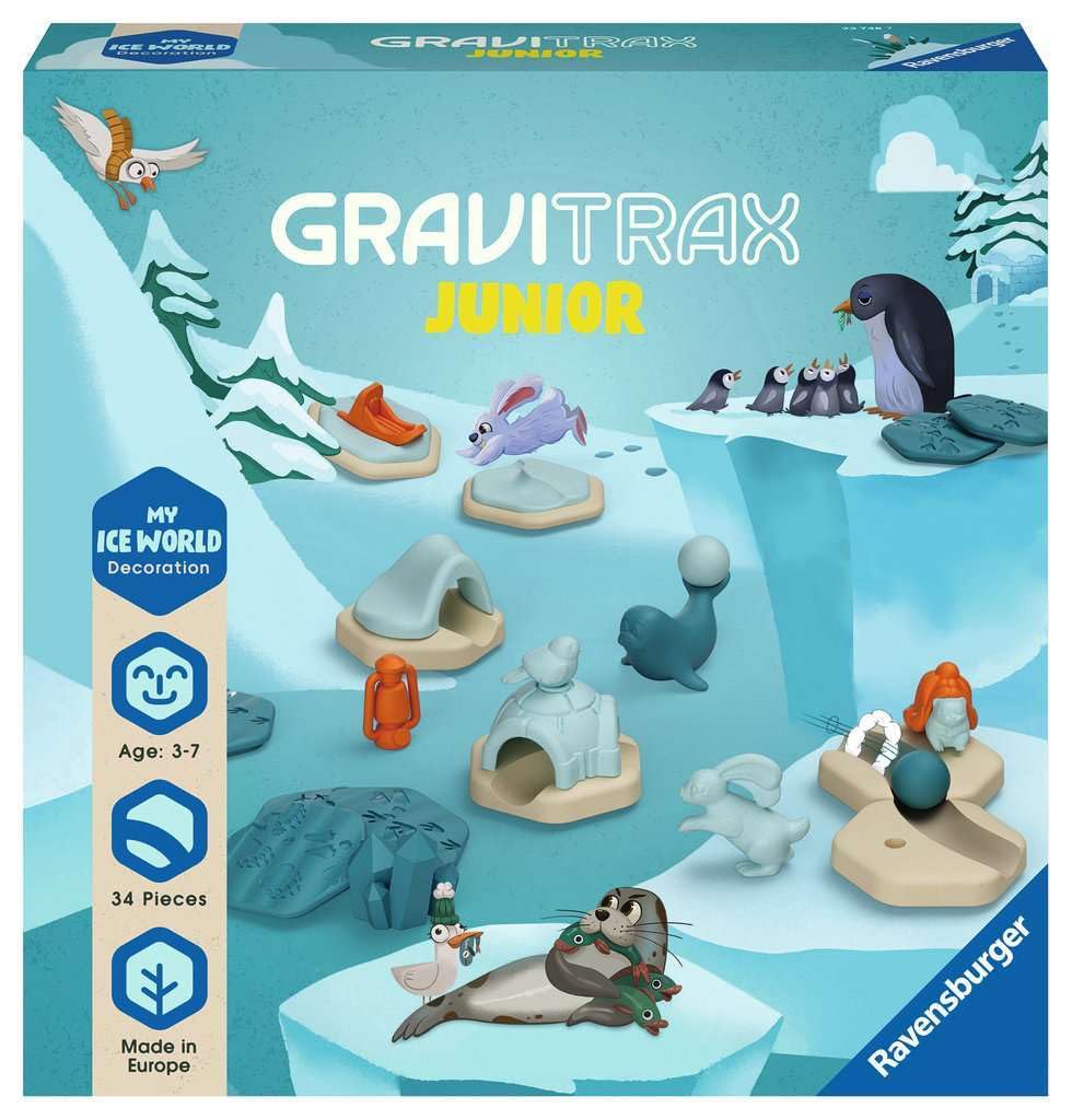 Ravensburger 23748 GraviTrax Junior 23748-Extension Ice-Expandable Children, Marble Run Mainly Made from Renewable Raw Materials, Construction Toy from 3 Years