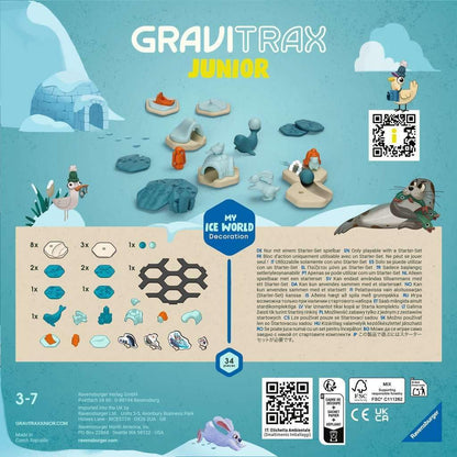 Ravensburger 23748 GraviTrax Junior 23748-Extension Ice-Expandable Children, Marble Run Mainly Made from Renewable Raw Materials, Construction Toy from 3 Years