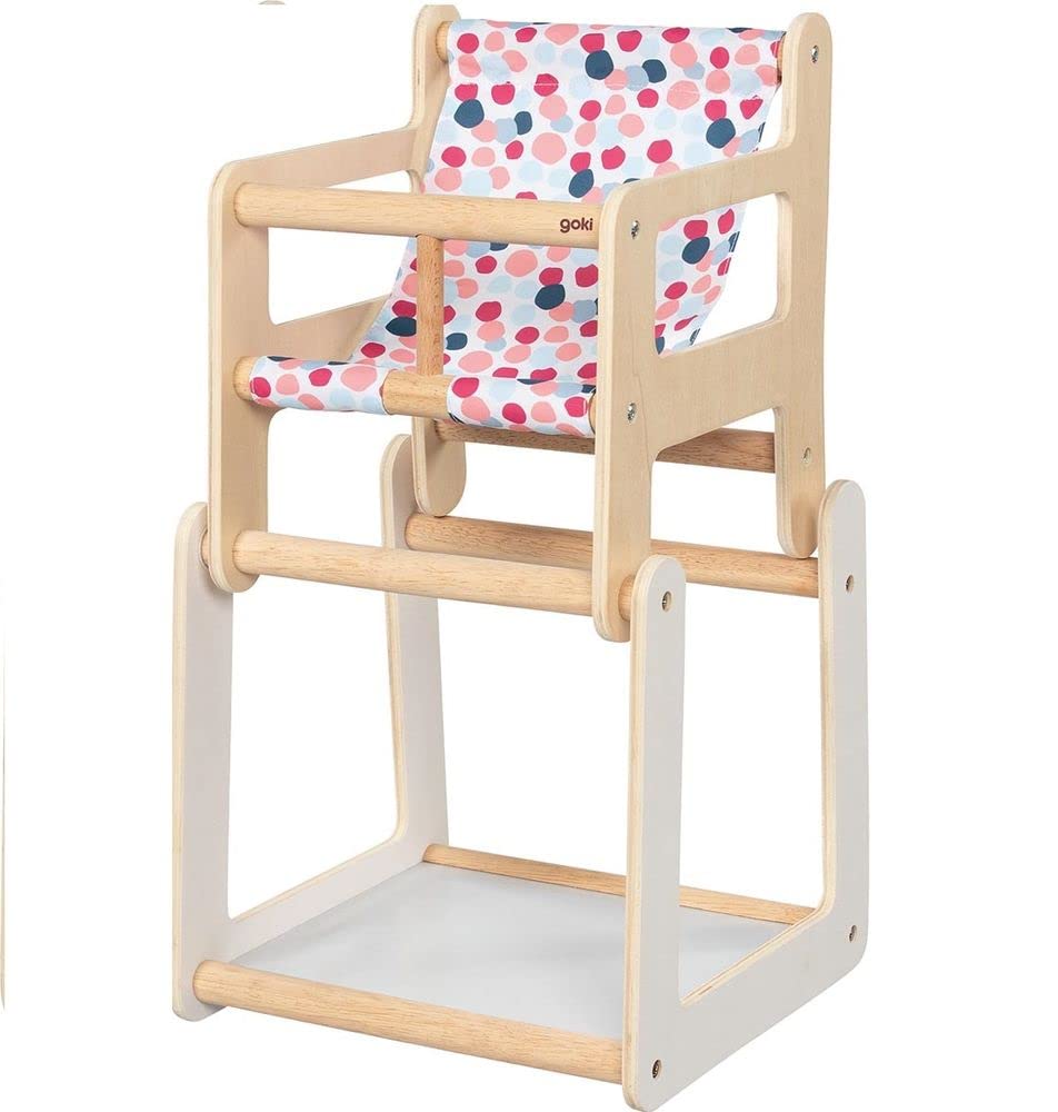 GOKI Highchair Doll Highchair with Table
