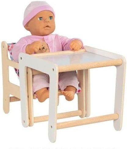 GOKI Highchair Doll Highchair with Table