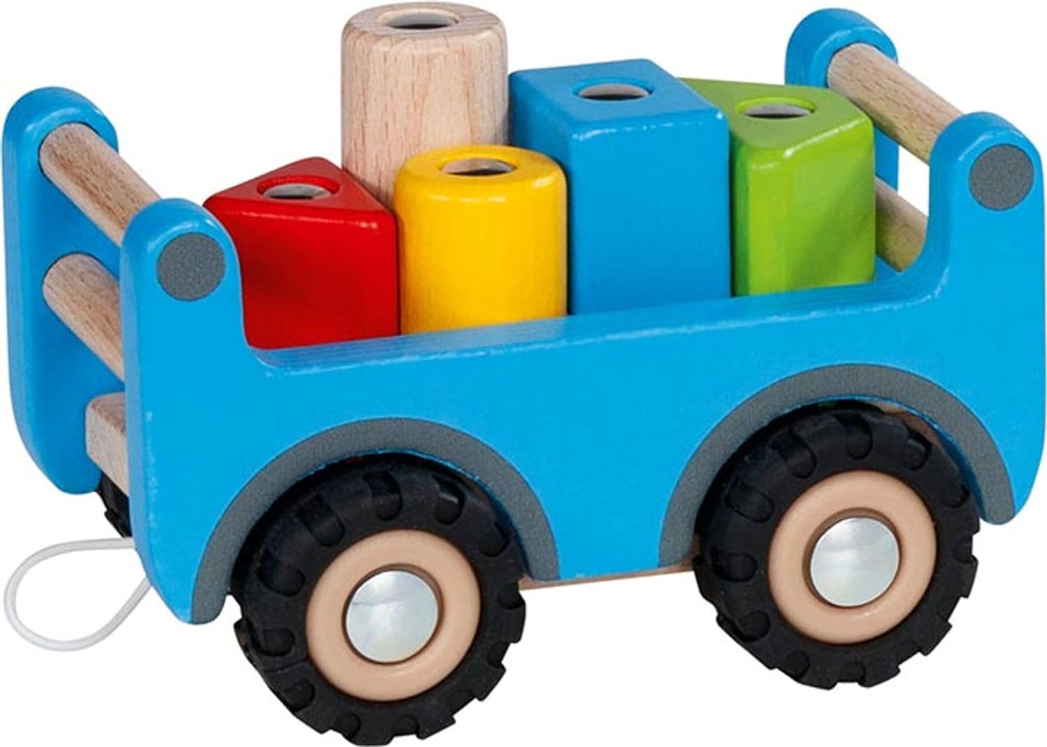 Goki - Vrachtwagenkraan met aanhanger, niet van toepassing op actiespellen en reflexen, meerkleurig, uniek (55875