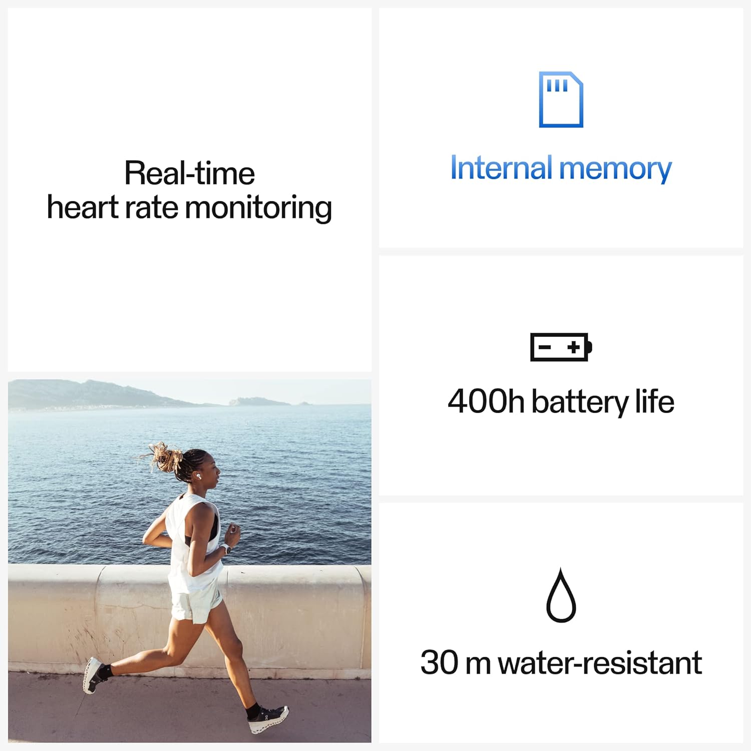 Polar H10 Heart Rate Monitor - ANT + , Bluetooth - Waterproof HR Sensor with Chest Strap - Built-in memory, Software updates - Works with Fitness apps, Cycling computers, Sports and Smart watches H10 M-XXL Black