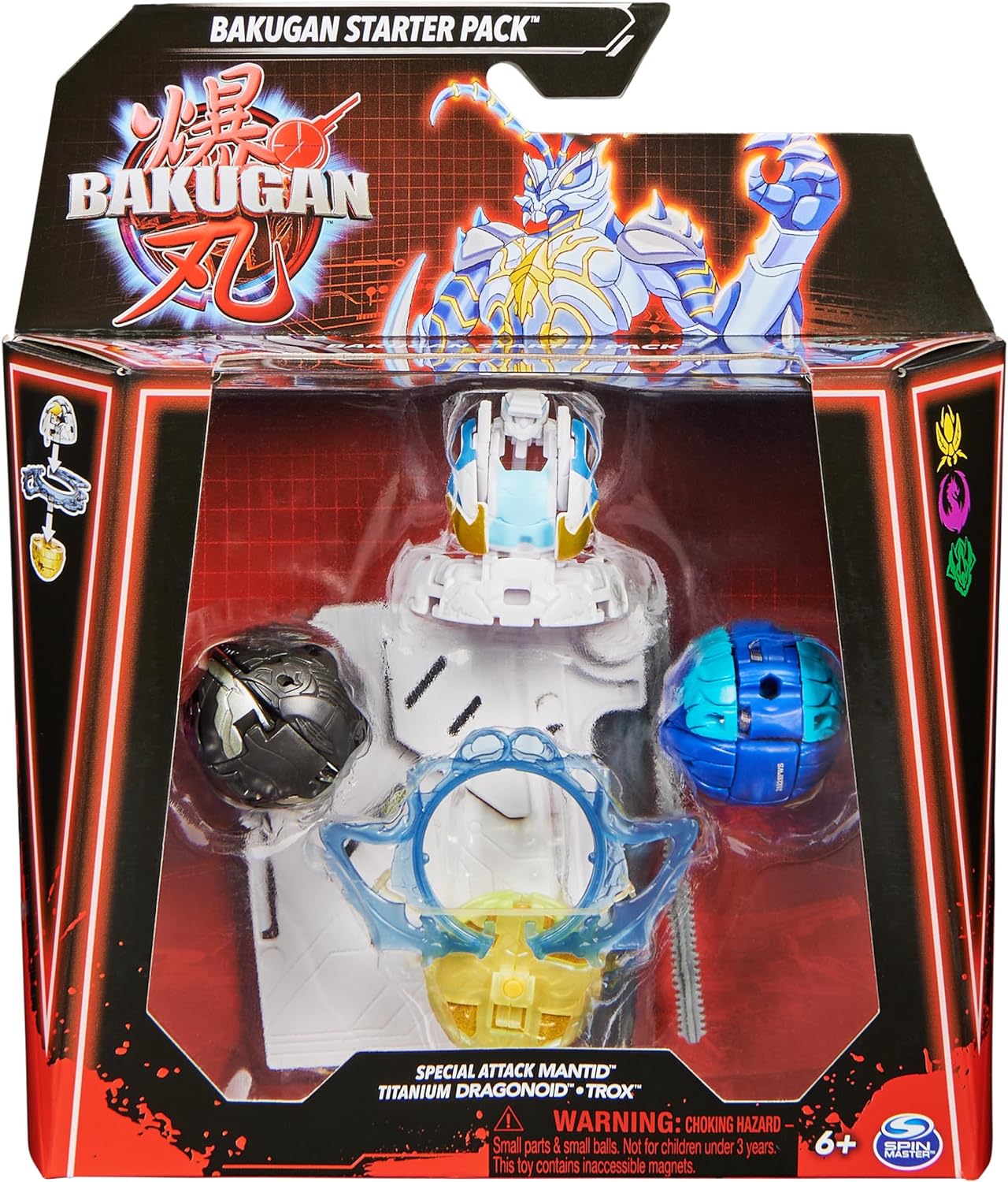 BAKUGAN 6066989 terPack S1-StarterPk 1 Styles Vary, Multicolored