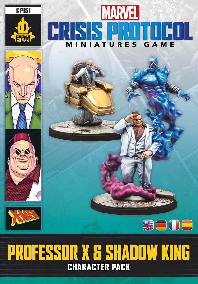 Atomic Mass Games | Marvel Crisis Protocol: Professor X & Shadow King | Expansión de Miniaturas | A Partir de 14 Años | para 2 Jugadores | 90 Minutos por Partida | Multilenguaje (Incluye Español