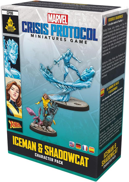Atomic Mass Games | Marvel Crisis Protocol: Iceman & Shadowcat |Expansión de Miniaturas | A Partir de 14 Años | para 2 Jugadores | 90 Minutos por Partida | Multilenguaje (Incluye Español