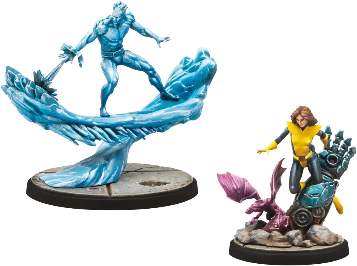 Atomic Mass Games | Marvel Crisis Protocol: Iceman & Shadowcat |Expansión de Miniaturas | A Partir de 14 Años | para 2 Jugadores | 90 Minutos por Partida | Multilenguaje (Incluye Español