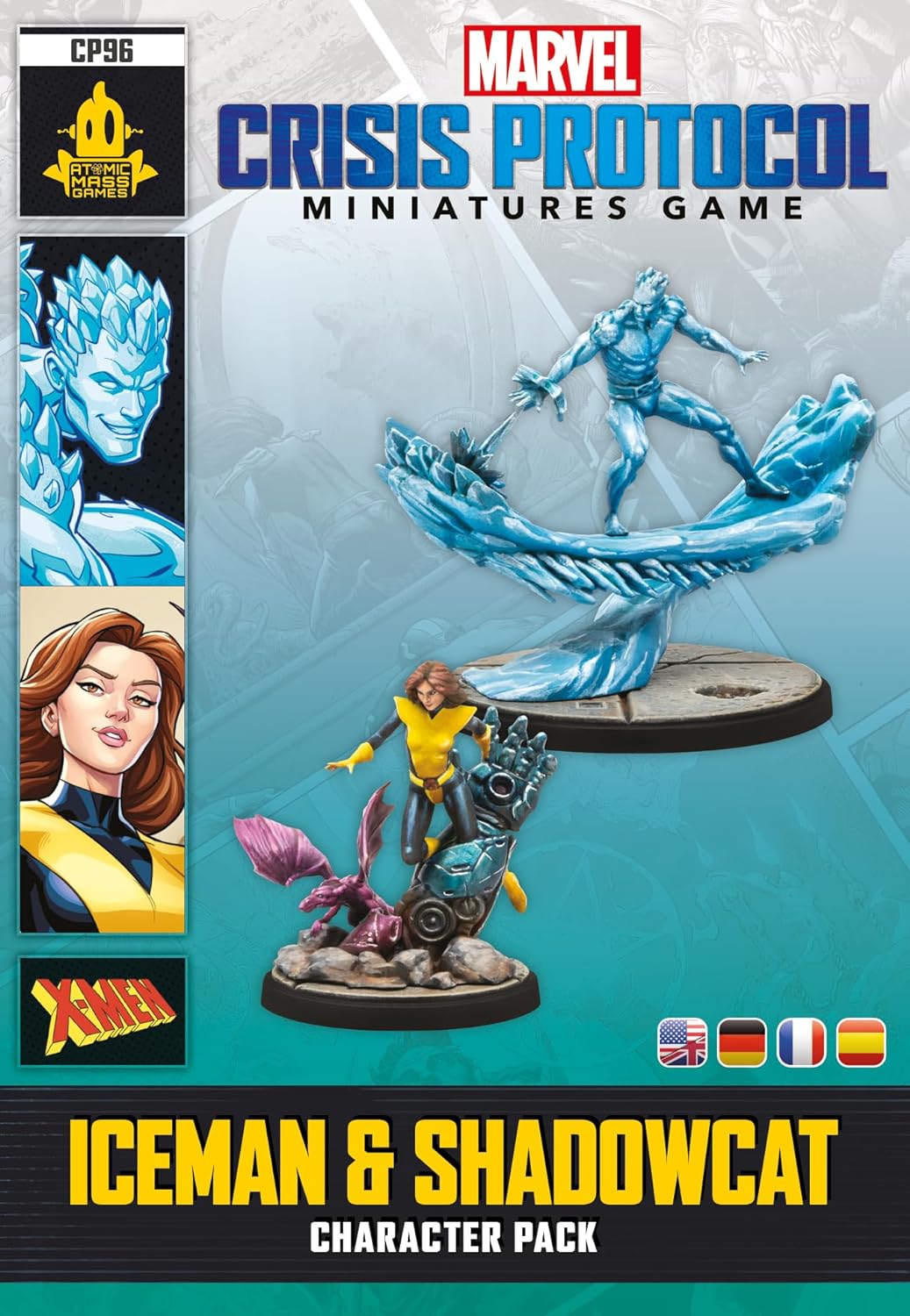Atomic Mass Games | Marvel Crisis Protocol: Iceman & Shadowcat |Expansión de Miniaturas | A Partir de 14 Años | para 2 Jugadores | 90 Minutos por Partida | Multilenguaje (Incluye Español