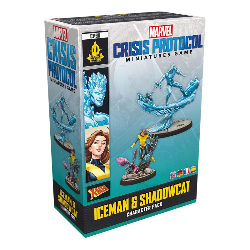 Atomic Mass Games | Marvel Crisis Protocol: Iceman & Shadowcat |Expansión de Miniaturas | A Partir de 14 Años | para 2 Jugadores | 90 Minutos por Partida | Multilenguaje (Incluye Español