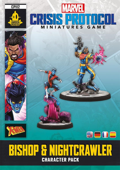 Atomic Mass Games | Marvel Crisis Protocol: Bishop & Nightcrawler | Expansión de Miniaturas | A Partir de 14 Años | para 2 Jugadores | 90 Minutos por Partida | Multilenguaje (Incluye Español