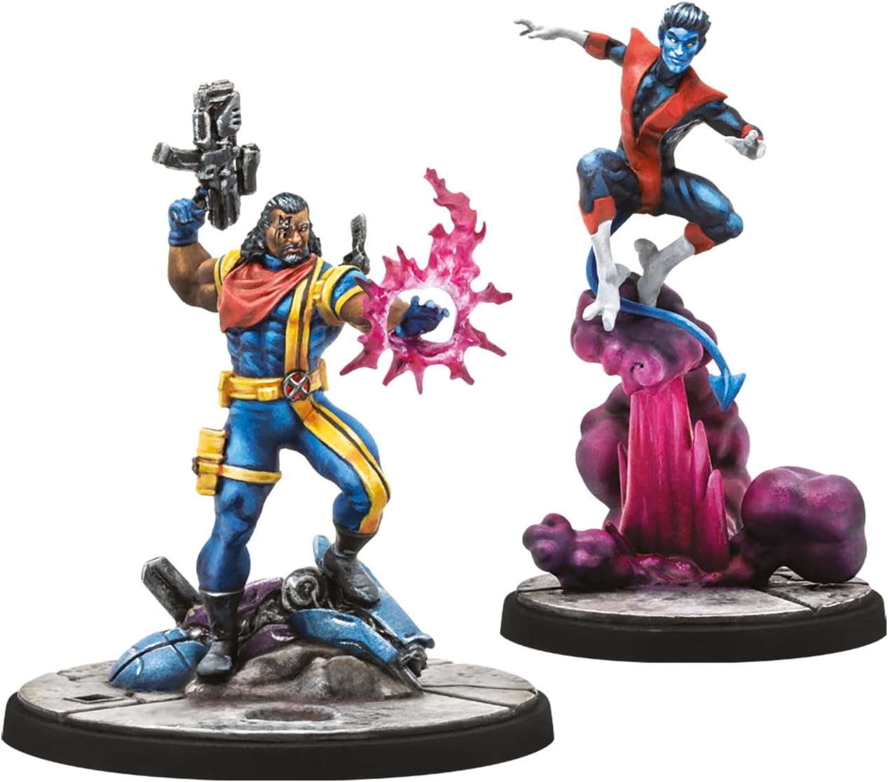 Atomic Mass Games | Marvel Crisis Protocol: Bishop & Nightcrawler | Expansión de Miniaturas | A Partir de 14 Años | para 2 Jugadores | 90 Minutos por Partida | Multilenguaje (Incluye Español
