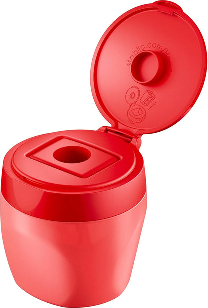 STABILO Sacapuntas con depósito Woody - 1 unidad - Color rojo