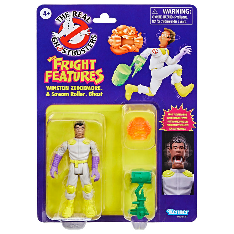Ghostbusters Kenner Classics The Real Winston Zeddemore & Scream Roller Ghost Toys, Retro-Actionfigur, Spielzeug für Kinder ab 4 Jahren