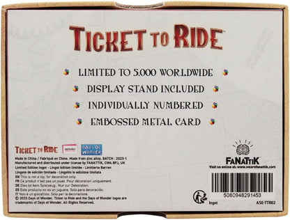 Ticket to Ride Trans America Express Ingot