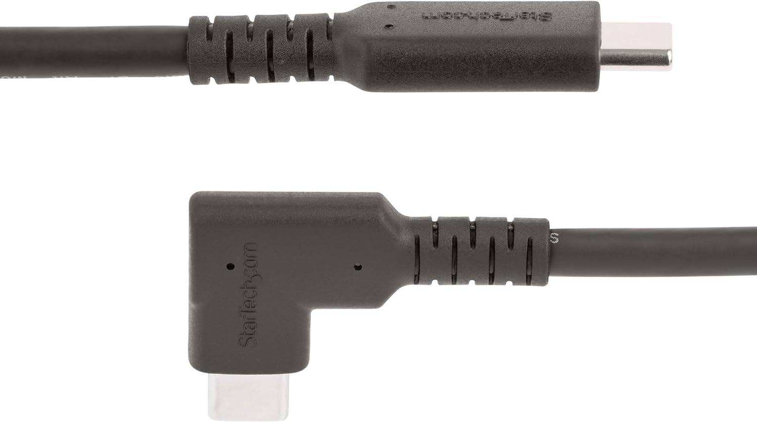 StarTech.com 3ft (1m) Rugged Right Angle USB-C Cable, USB 3.2 Gen 2 (10 Gbps), Full-Featured USB C to C Data transfer Cable, 4K 60Hz DP Alt Mode, 100W PD - 90 Degree USB Type-C Cable (RUSB31CC1MBR