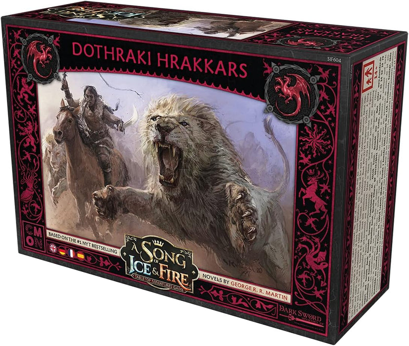 CMON | A Song of Ice & Fire - Hrakkars the Dothraki | Expansion | Tabletop | 2 Players | Ages 14+ | 45+ Minutes | German | Multilingual