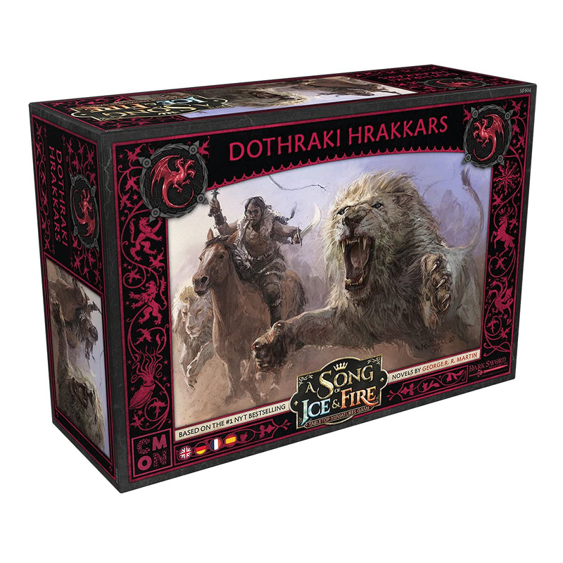CMON | A Song of Ice & Fire - Hrakkars the Dothraki | Expansion | Tabletop | 2 Players | Ages 14+ | 45+ Minutes | German | Multilingual