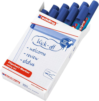 Edding Jumbo – Set di 10 pennarelli con punta a scalpello 4 a 12 mm