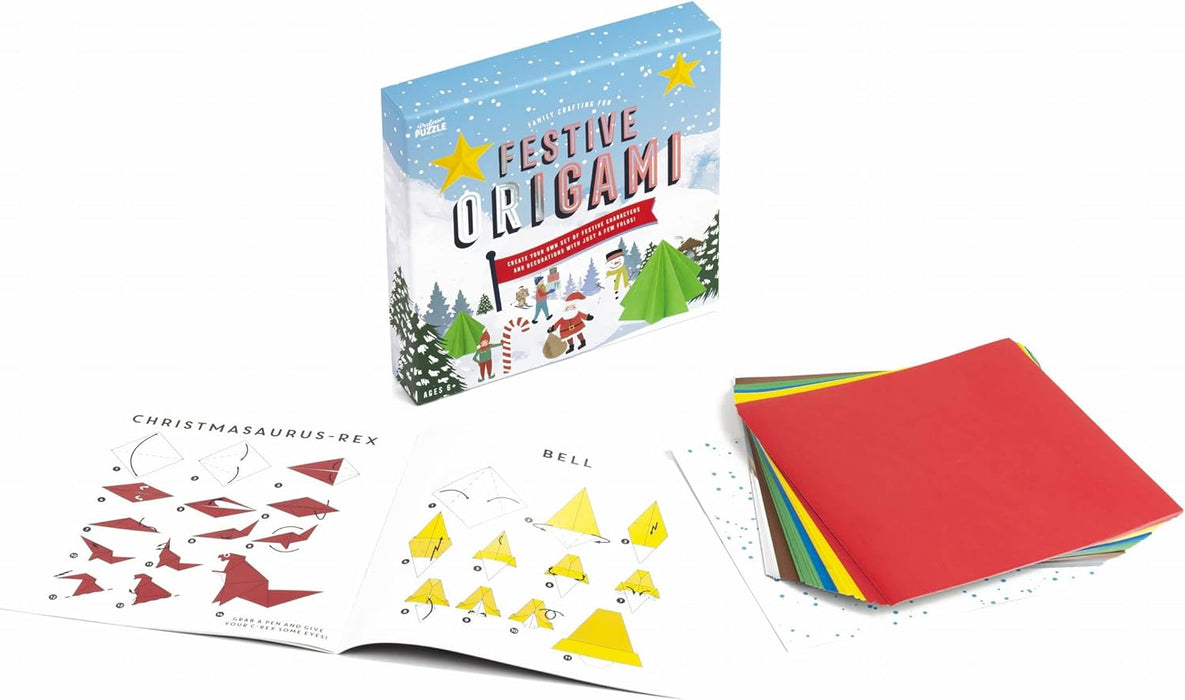 Professor PUZZLE | Festive Origami | Crafts | Ages 6+ | 1+ Players, Multicolor