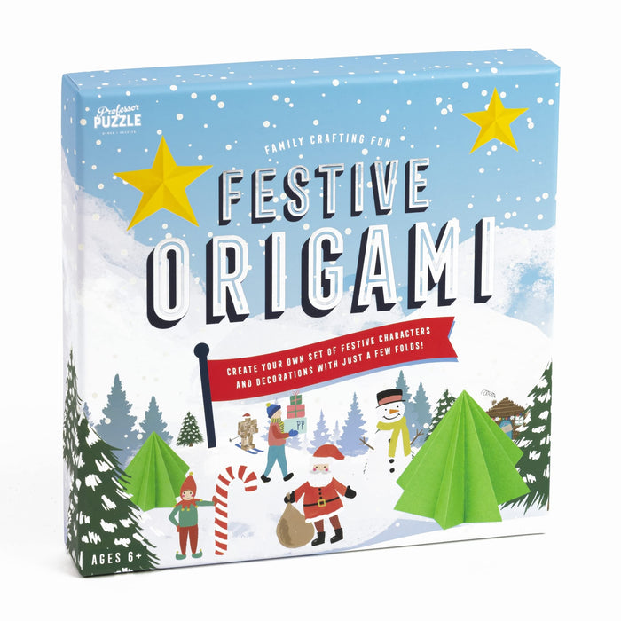 Professor PUZZLE | Festive Origami | Crafts | Ages 6+ | 1+ Players, Multicolor