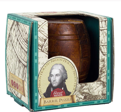 Professor Puzzle Nelson's Barrel Brain Teaser Puzzle 3D Wooden Puzzles/Brain Teaser Toy to develop problem solving skills.
