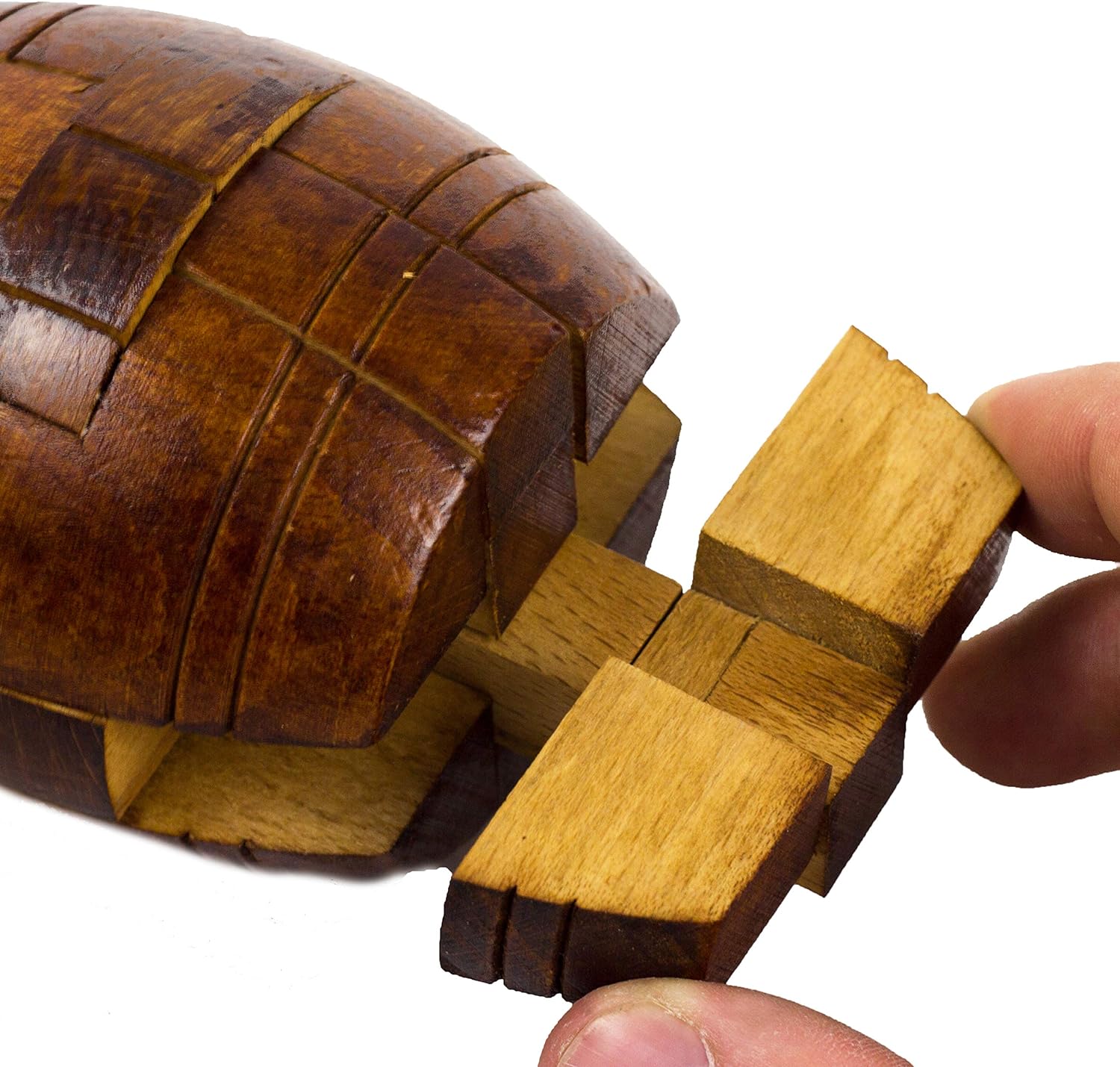 Professor Puzzle Nelson's Barrel Brain Teaser Puzzle 3D Wooden Puzzles/Brain Teaser Toy to develop problem solving skills.
