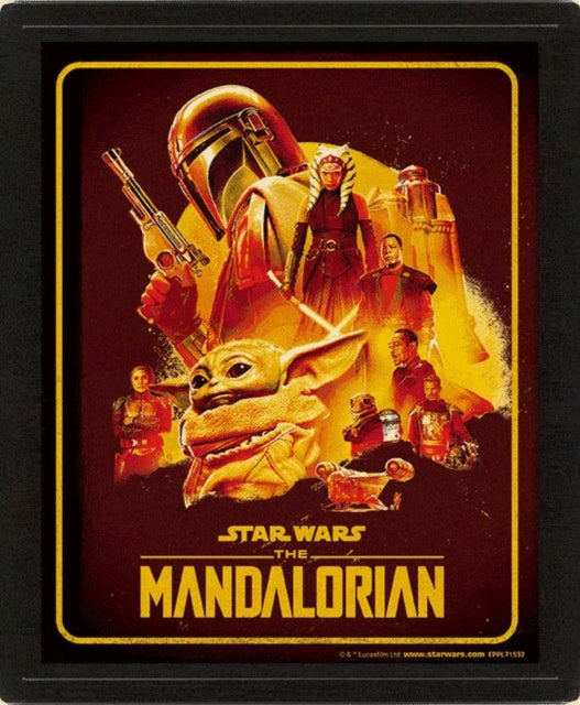 Mandalorian S2 Montage Framed 3D