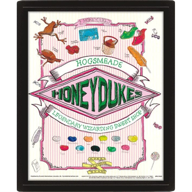 Harry Potter Honeydukes 10 X 8 3D Lentic