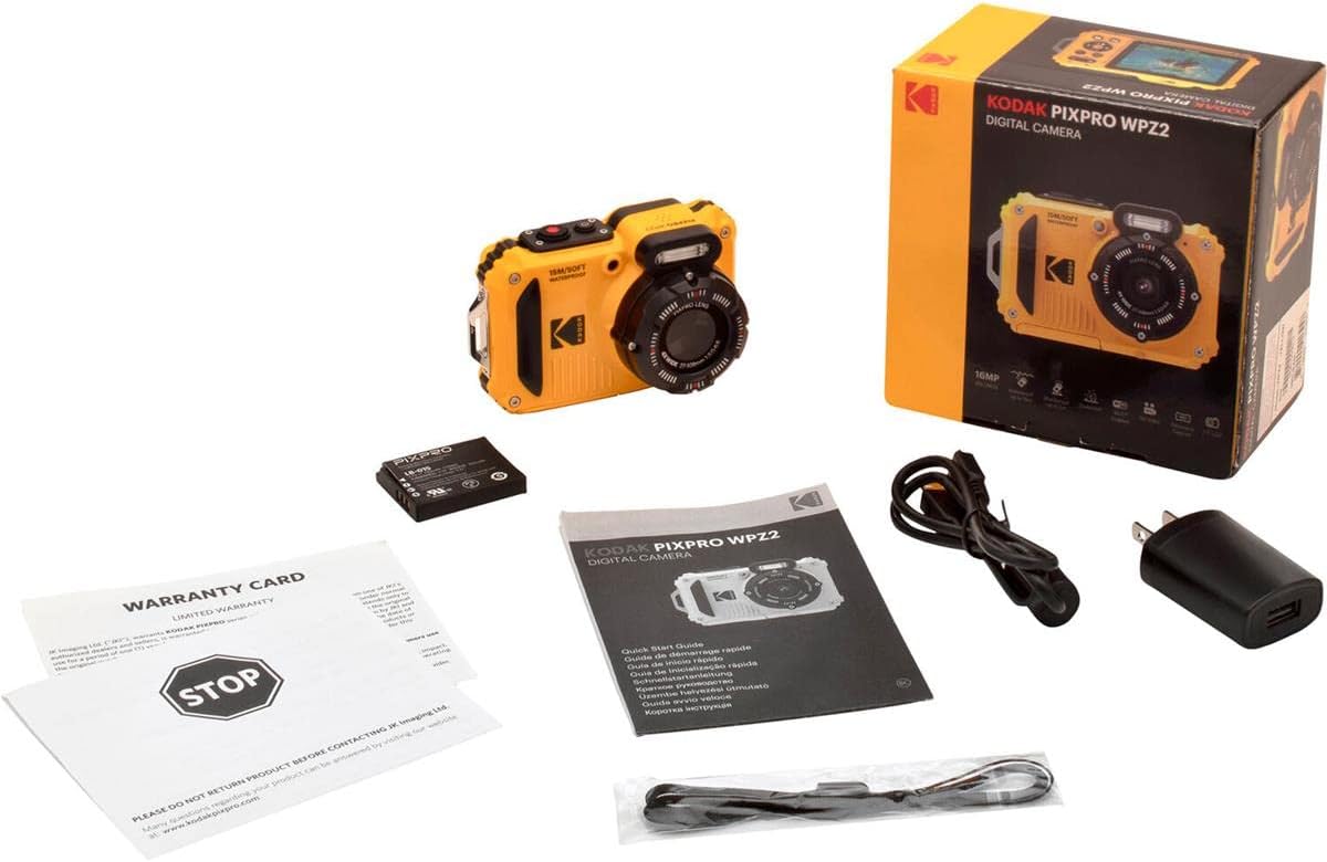 Kodak PIXPRO WPZ2 Robuuste Camera 16MP 4x Zoom 2.7LCD FHD Wtprf 15m