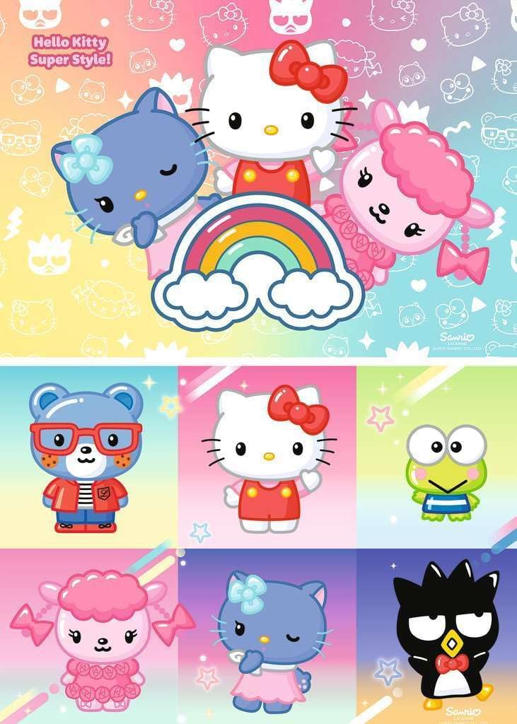 Ravensburger Kinderpuzzle 12001034 - Die besten Freunde - 2x24 Teile Hello Kitty Puzzle für Kinder ab 4 Jahren