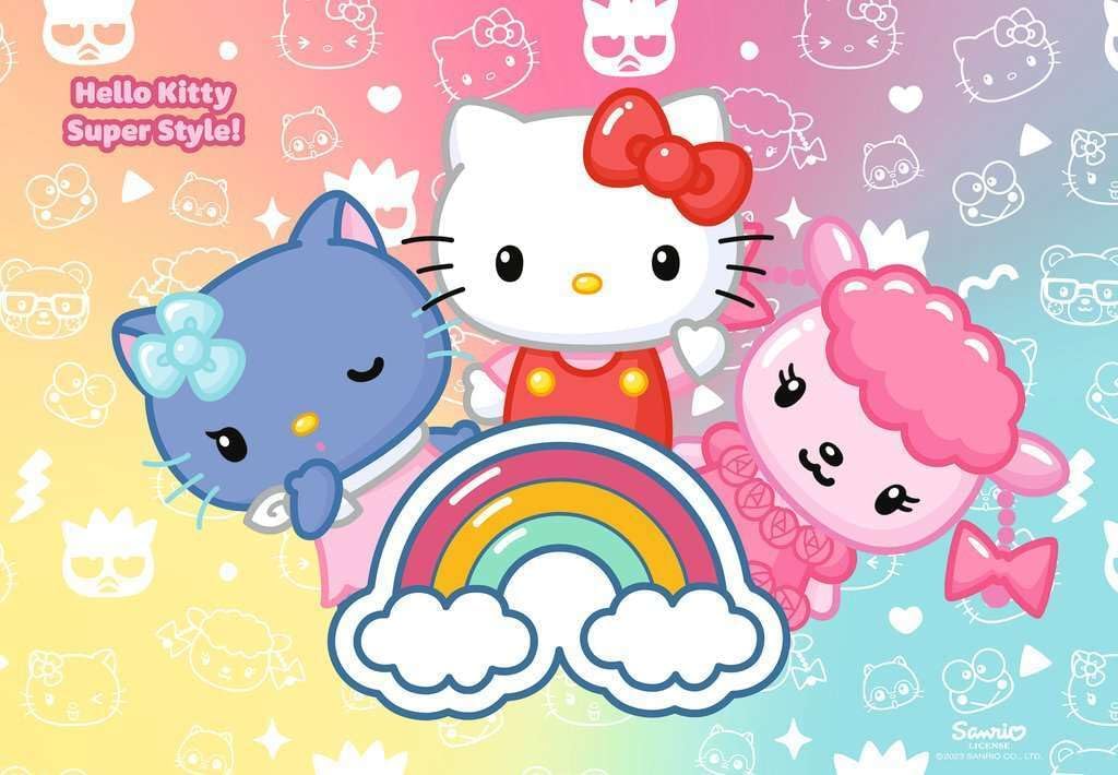 Ravensburger Kinderpuzzle 12001034 - Die besten Freunde - 2x24 Teile Hello Kitty Puzzle für Kinder ab 4 Jahren