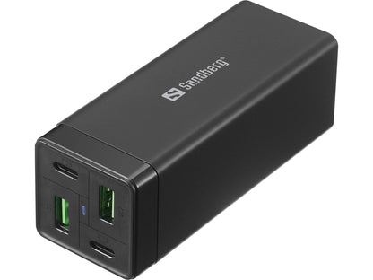 Sparepart: Sandberg 4in1 Charger 2xUSB-C 2xUSB 65W 4in1 Charger 2xUSB-C 2xUSB, 441-45 (4in1 Charger 2xUSB-C 2xUSB 65W, Notebook, Indoor, 100-240 V, 50/60 Hz, 65 W, AC-to-DC)