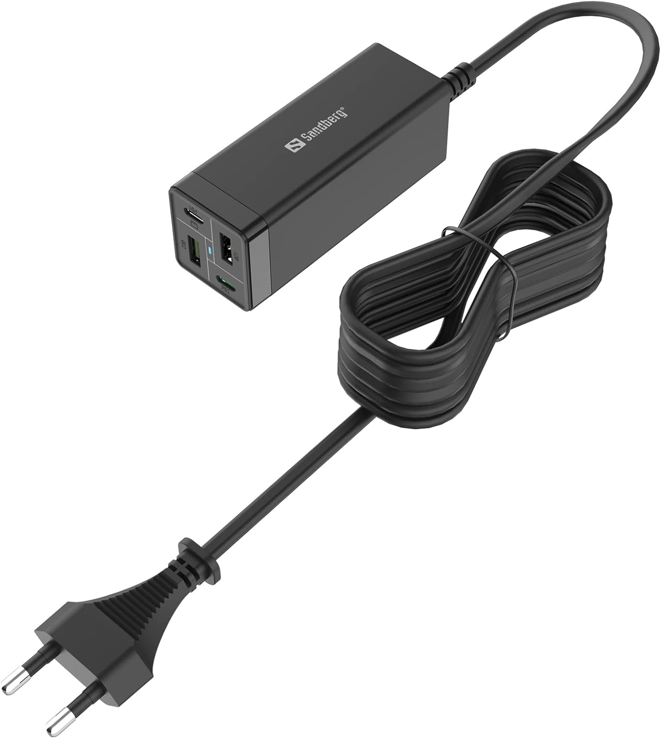 Sparepart: Sandberg 4in1 Charger 2xUSB-C 2xUSB 65W 4in1 Charger 2xUSB-C 2xUSB, 441-45 (4in1 Charger 2xUSB-C 2xUSB 65W, Notebook, Indoor, 100-240 V, 50/60 Hz, 65 W, AC-to-DC)